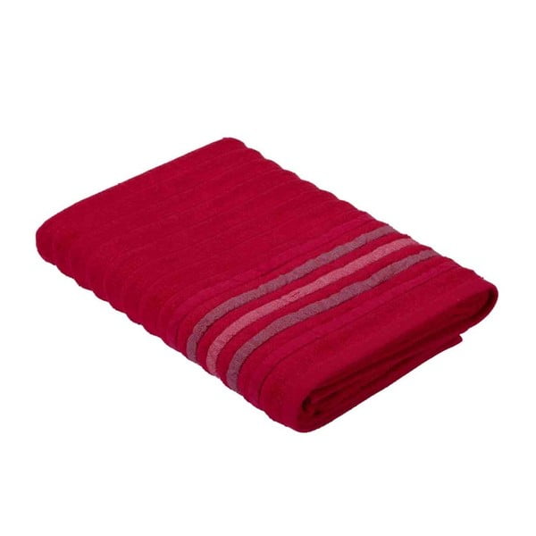 Czerwony ręcznik z bawełny Bella Maison Stripe, 50x90 cm