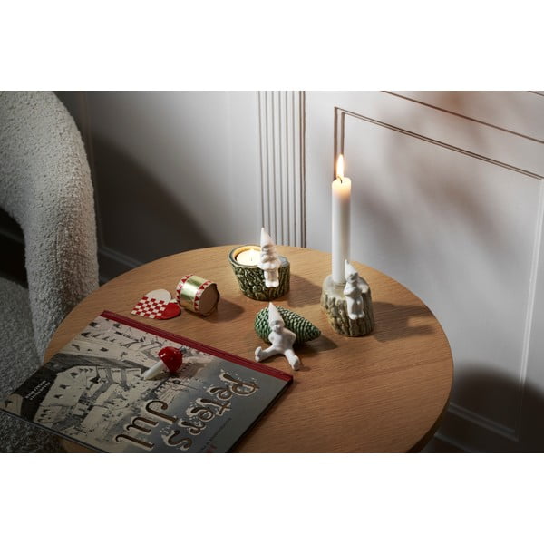 Świąteczny świecznik z porcelany i kamionki Kähler Design Christmas Tales, dł. 8,5 cm-image-1