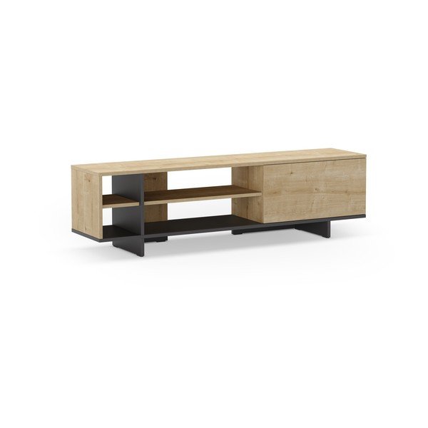 Szafka pod TV w dekorze dębu 160x44 cm Cequoia – Marckeric-image-2