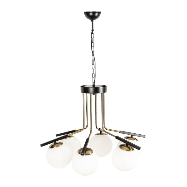 Czarna metalowa lampa wisząca Opviq lights Amalia