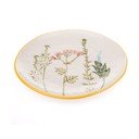 Biały porcelanowy talerz deserowy ø 21 cm Flower Garden – Dakls