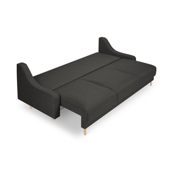 Ciemnoszara rozkładana sofa ze schowkiem Mazzini Sofas Freesia-image-4
