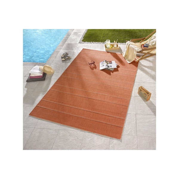 Dywan nadający się na zewnątrz Sunshine 80x150 cm, terakota-image-1