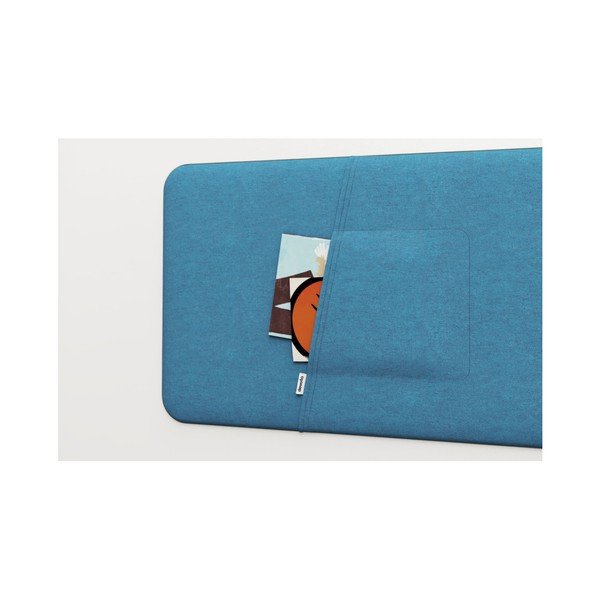 Białe łóżko piętrowe z niebieskimi detalami Devoto Nimbo I. -image-3