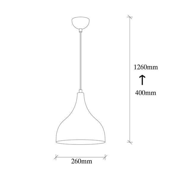 Lampa wisząca w czarno-miedzianym kolorze ø 26 cm Sağlam – Opviq lights-image-4