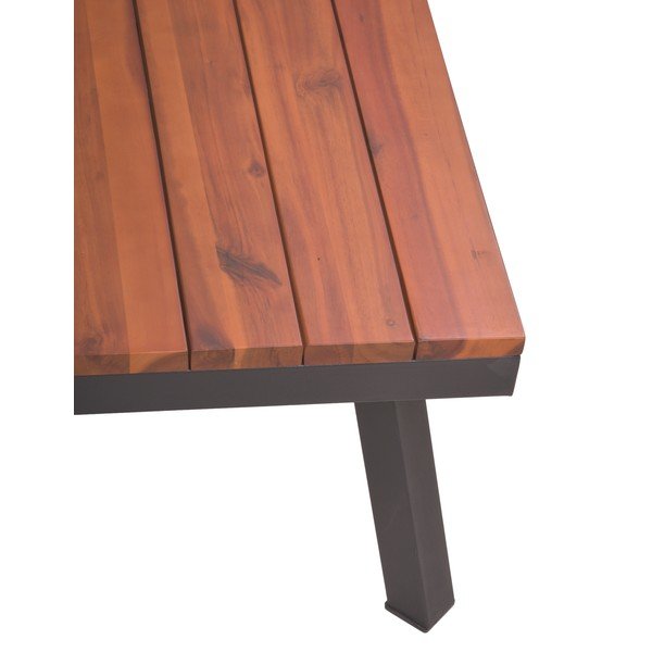 Szary zestaw mebli ogrodowych z litego drewna akacjowego dla 4 osób Theresa – Garden Pleasure-image-2