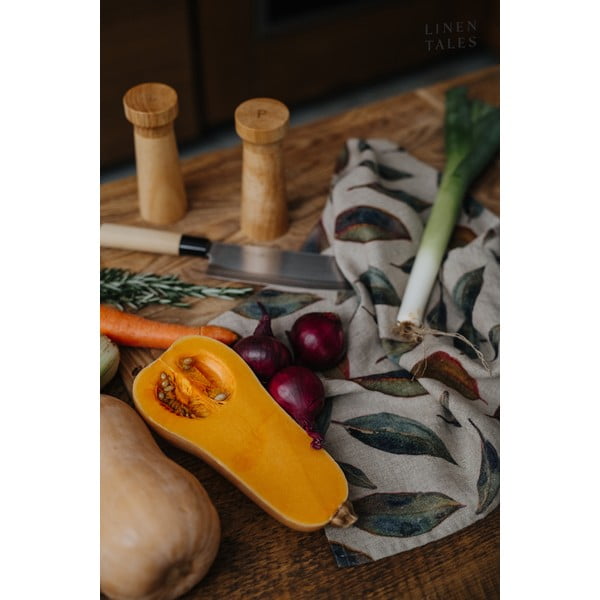 Lniana ścierka 65x65 cm Golden Fall – Linen Tales-image-2