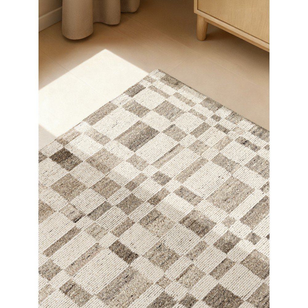 Kremowy wełniany dywan tkany ręcznie 200x300 cm Boho 1.0 Structa – Vikosa (zdjęcie 6)
