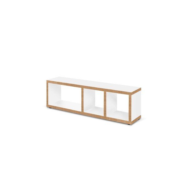 Biało-naturalna szafka pod TV 150x45 cm Berlin – TemaHome-image-3