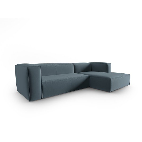 Niebieski aksamitny narożnik Mackay – Cosmopolitan Design-image-2