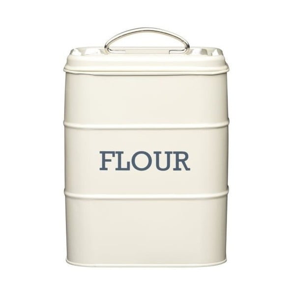 Stalowy pojemnik na żywność na mąkę Living Nostalgia – Kitchen Craft