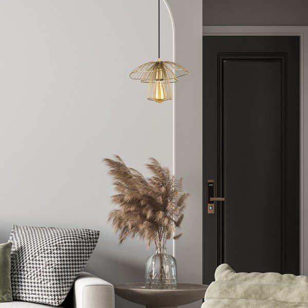 Lampa wisząca w kolorze złota Squid Lighting Root, wys. 117 cm-image-2