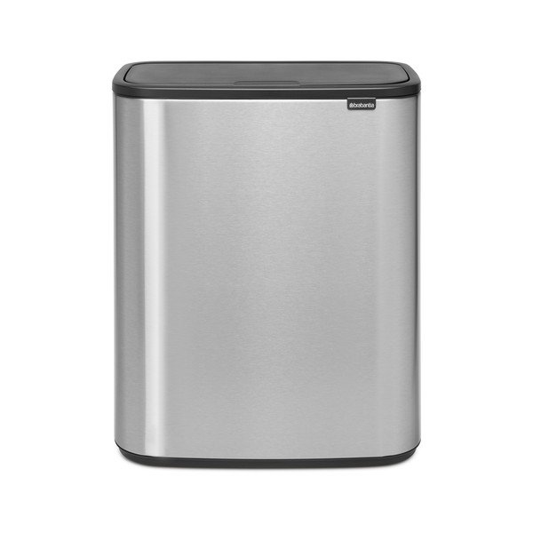 Stalowy kosz na śmieci otwierany na dotyk w kolorze matowego srebra 60 l Bo Touch Bin – Brabantia-image-2