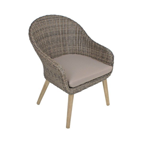 Brązowy drewniany fotel ogrodowy Pueblo – Garden Pleasure-image-4