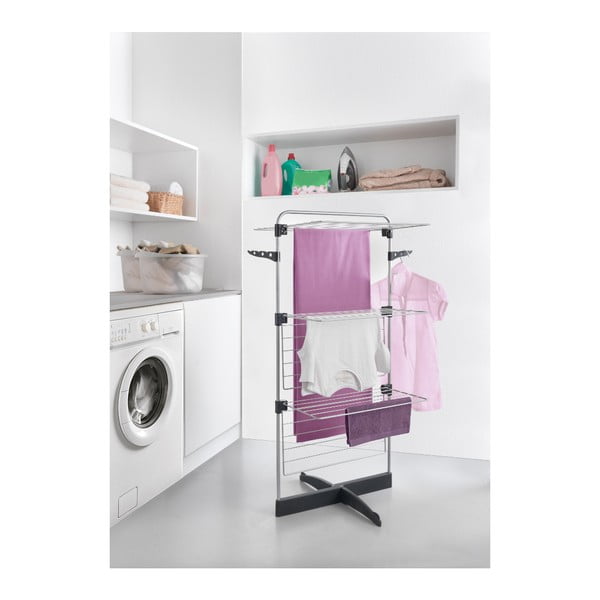 Suszarka na pranie w szaro-srebrnym kolorze 22 m Thunder – Metaltex-image-3