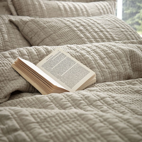 Beżowa pościel dwuosobowa 230x220 cm Tamba Stripe – Pineapple Elephant-image-4