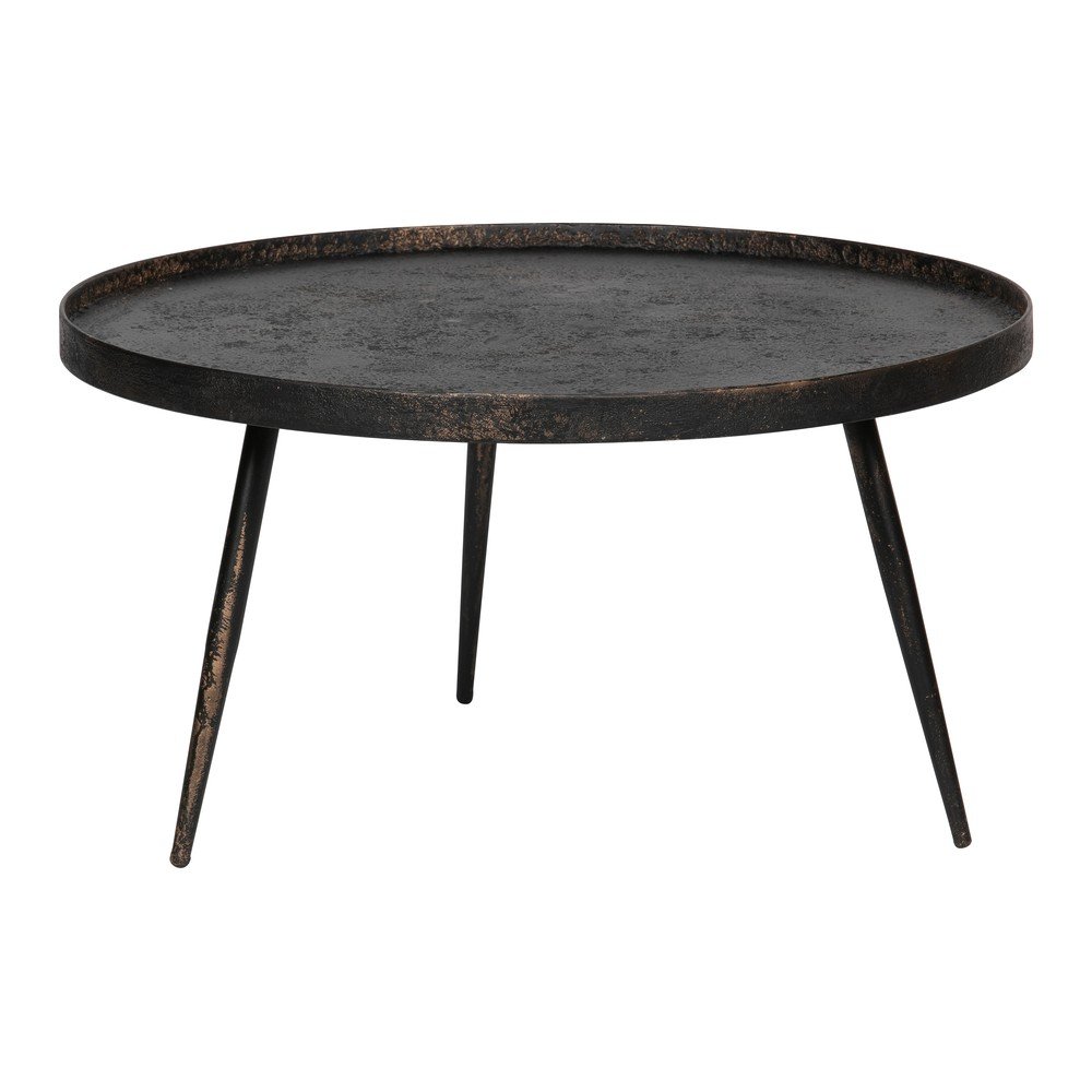 Czarny stolik BePureHome Bounds, ø 76 cm