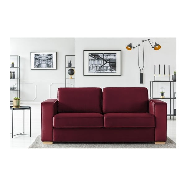Burgondowa sofa 3-osobowa Cosmopolitan design Chicago-image-2