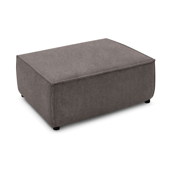 Szarobrązowy sztruksowy podnóżek Nihad – Bobochic Paris-image-3