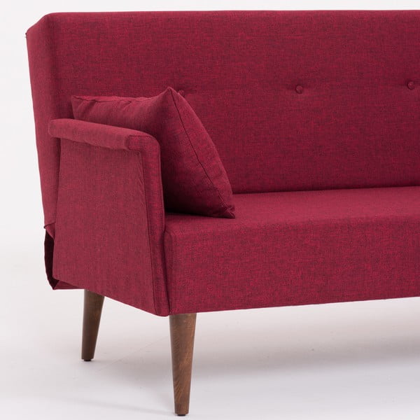 Burgundowa sofa rozkładana Balcab Home Julia-image-1