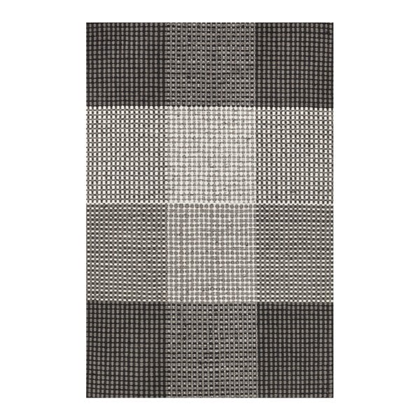 Szary dywan wełniany ręcznie tkany Linie Design Genova, 50x80 cm