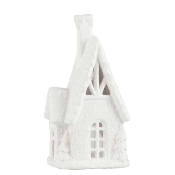 Biały świecznik w kształcie domku J-Line