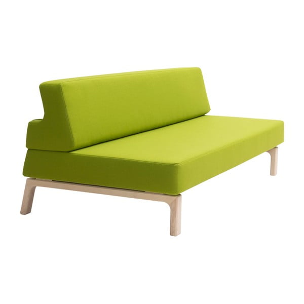 Zielona sofa rozkładana Softline Lazy