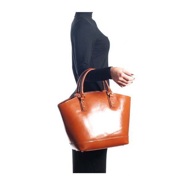 Torebka skórzana Isabella Rhea 3016 Cognac-image-4