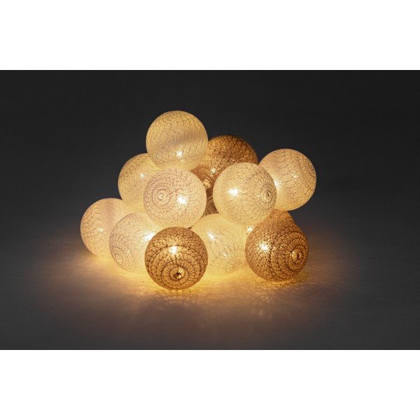 Beżowa girlanda świetlna LED LUKKA, 15 lampek-image-1