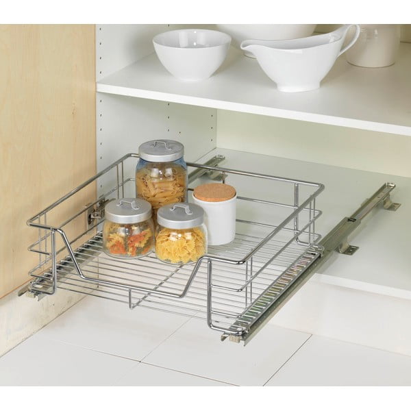 Nierdzewna wysuwana szufladka Maximex Slide, 51x40 cm-image-1