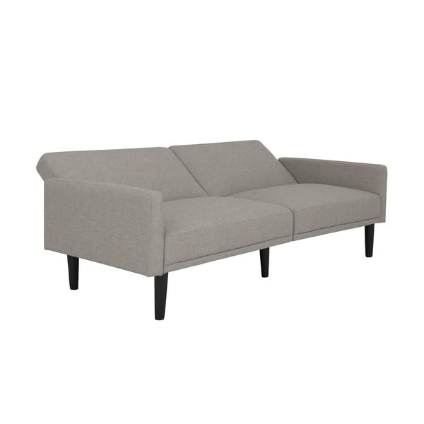 Jasnoszara sofa rozkładana 198 cm – Støraa-image-3