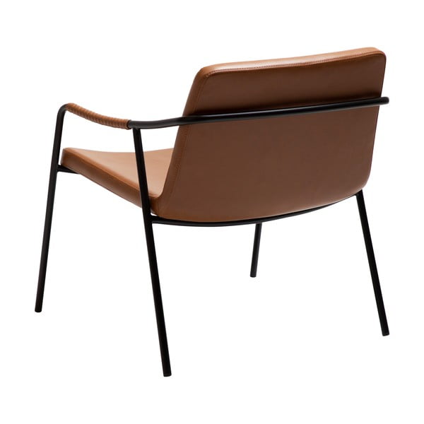 Brązowy fotel z imitacji skóry Boto – DAN-FORM Denmark-image-4
