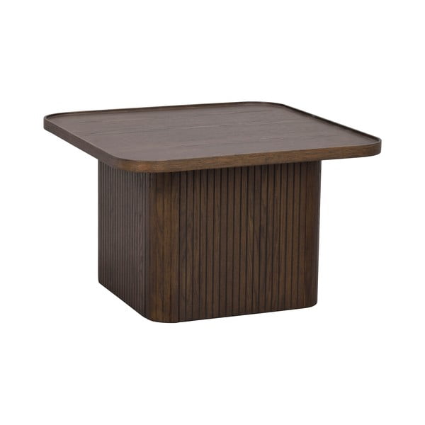 Ciemnobrązowy stolik w dekorze dębu ø 60 cm Sullivan – Rowico-image-2