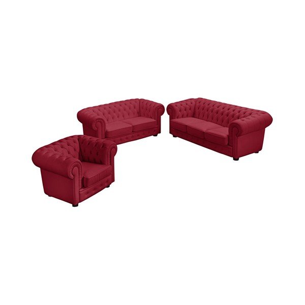 Czerwony fotel skórzany Max Winzer Bridgeport Nappa-image-1