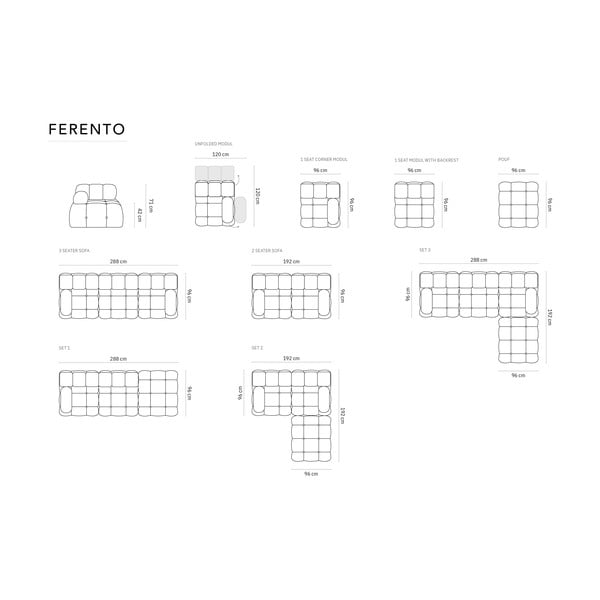 Jasnoszary podnóżek Ferento – Cosmopolitan Design-image-4