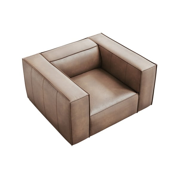 Jasnobrązowy skórzany fotel Madame – Windsor & Co Sofas-image-3