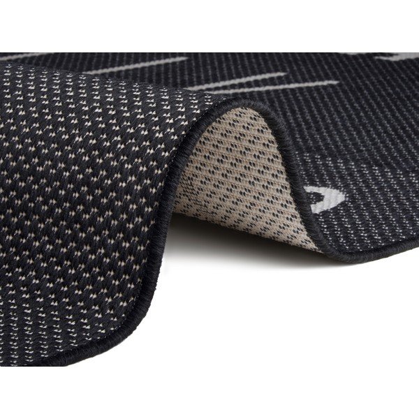 Czarny dywan dla dzieci Ragami Letters, 80x150 cm-image-2