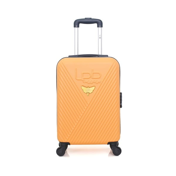Pomarańczowa walizka z 4 kółkami LPB Francis, 31 l