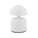 Biała lampa stołowa LED z metalowym kloszem (wysokość 14 cm) Impetu – Leitmotiv