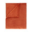 Pomarańczowy koc z mikropluszu 130x170 cm Raschel Velvet – Catherine Lansfield