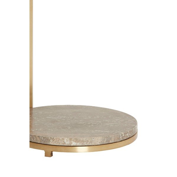 Okrągły stolik z marmurowym blatem ø 26 cm Leda – Light & Living-image-2