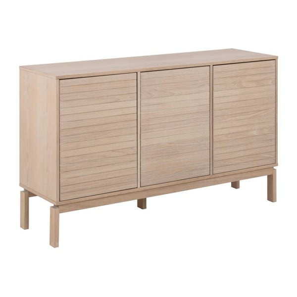 Naturalna niska komoda w dekorze dębu 135x80 cm Linley – Actona-image-2