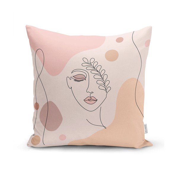 Zestaw 4 dekoracyjnych poszewek na poduszki Minimalist Cushion Covers Draw Art Women, 45x45 cm-image-2