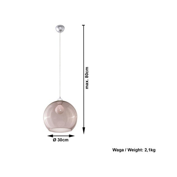 Szara lampa wisząca Sollux Bilbao-image-2