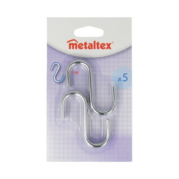 Zestaw 5 metalowych haczyków Metaltex Hooks-image-1