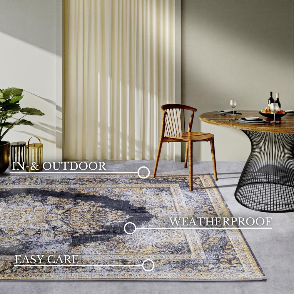 Dywan odpowiedni na zewnątrz w antracytowo-złotym kolorze 160x235 cm Martha – Villeroy&Boch (zdjęcie 9)