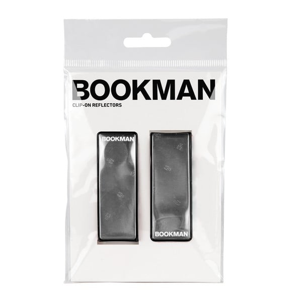 Czarny magnetyczny klips odblaskowy Bookman