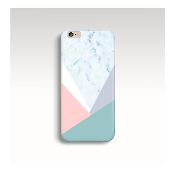 Etui na telefon Marble Pastel Triangle na iPhone 6/6S