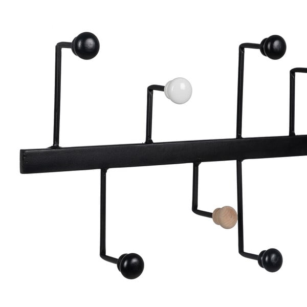 Czarny metalowy wieszak ścienny – Ixia-image-3