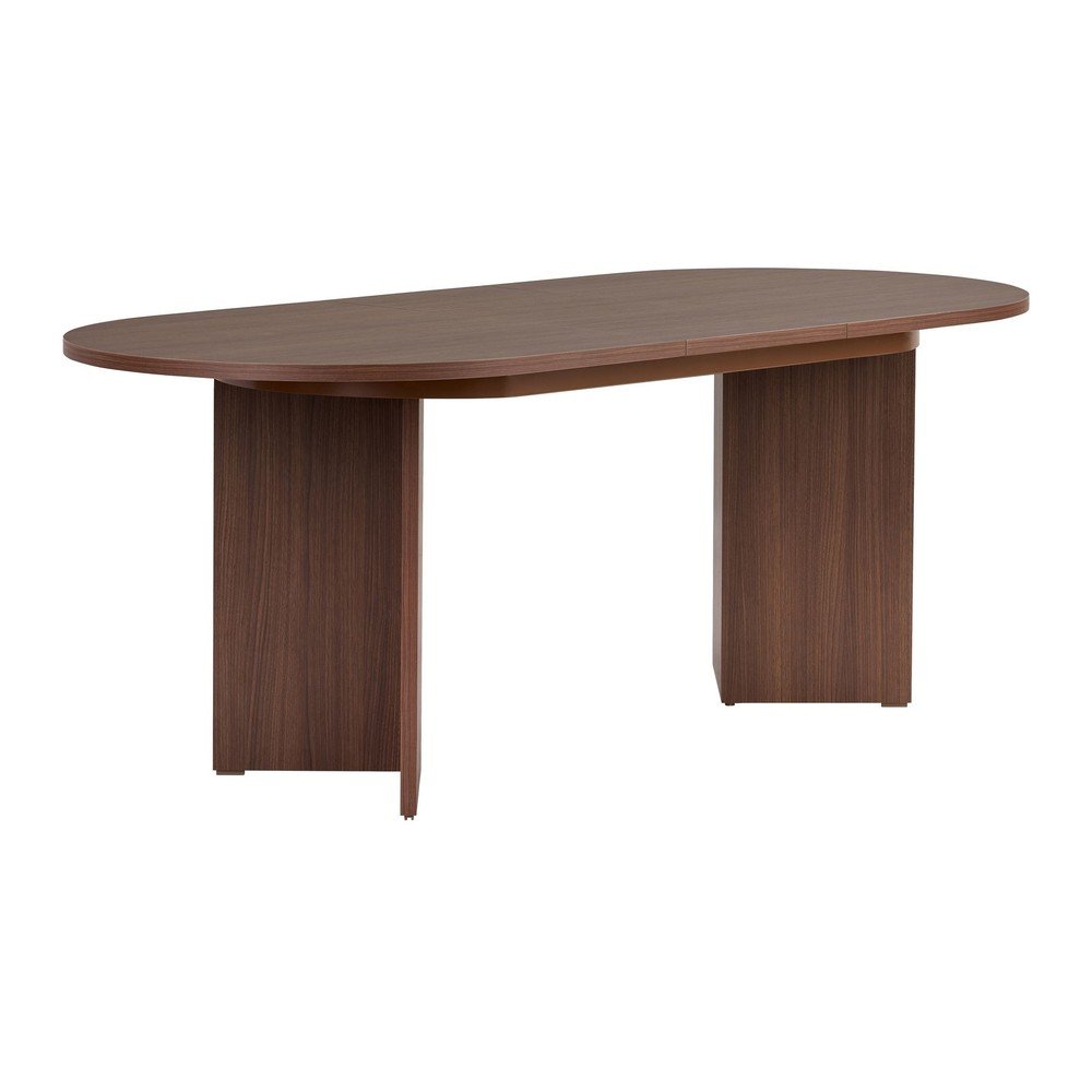 Rozkładany stół z dodatkowym blatem w dekorze orzecha 90x160 cm Sorell – Kalune Design (zdjęcie 8)